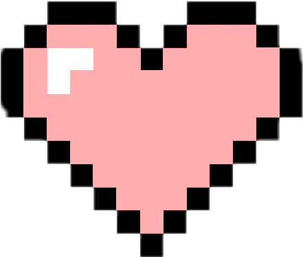 Heart Corazon Pink Pixel Pixeles Love Tumblr Rosa Cute - Humble Bundle Partner Logo (460x393)