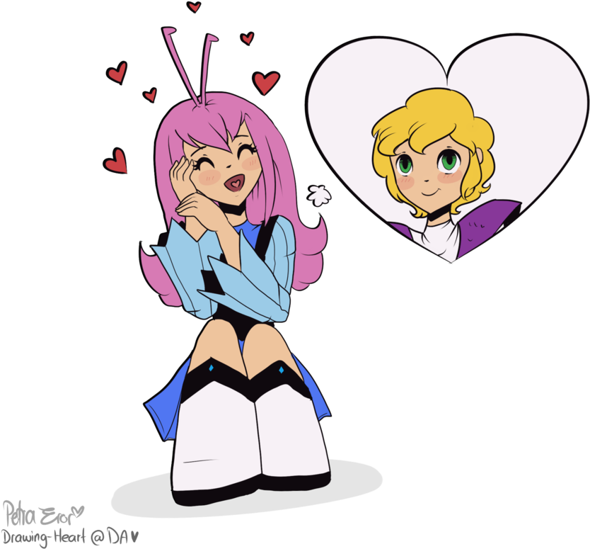 Cute Thoughts By Drawing-heart - Jericho (945x846)