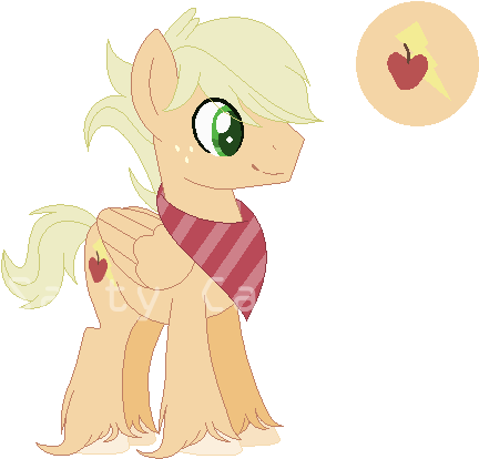 [mlp Next Gens] Thunder Apple By Salty-king - Broken Record (490x440)