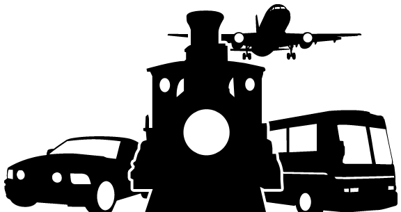 By Car, Train, Bus, Or Plane - Transport (692x306)