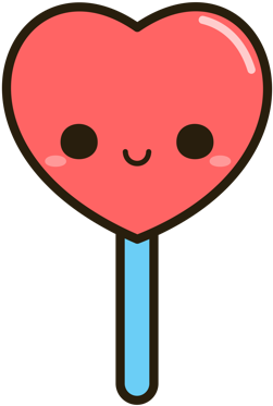 Redbubble Sticker Pack Messages Sticker-4 - Heart Lollipop Clipart (408x408)