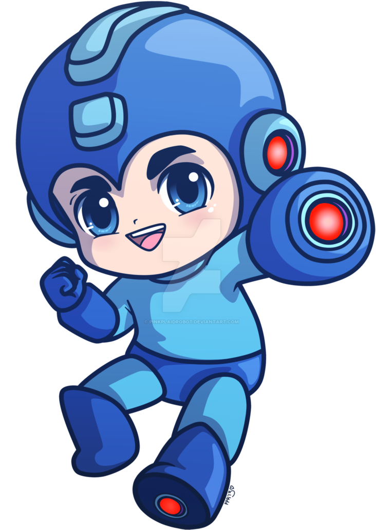 Megaman Megaman Chibi Charm By Pinkplaidrobot - Mega Man (746x1070)