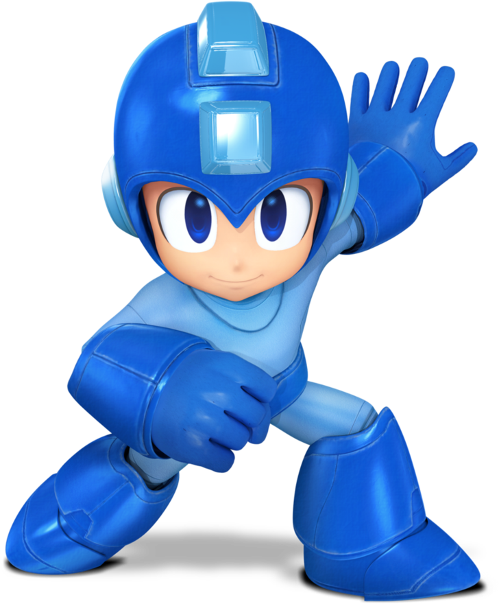 Megaman Classic Pose Render By Nibroc-rock - Megaman 3d Render (894x894)