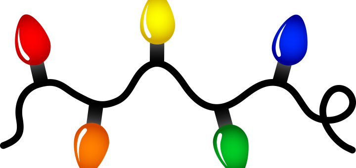Christmas Lights Clipart - String Of Christmas Lights (720x340)