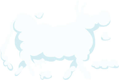 Illustration Of Clouds Shaped As Cow - Illustration (550x550)