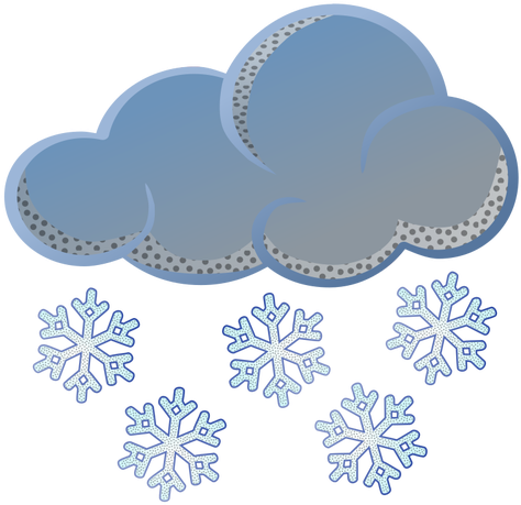Snowy Weather - Snow Clipart (500x479)