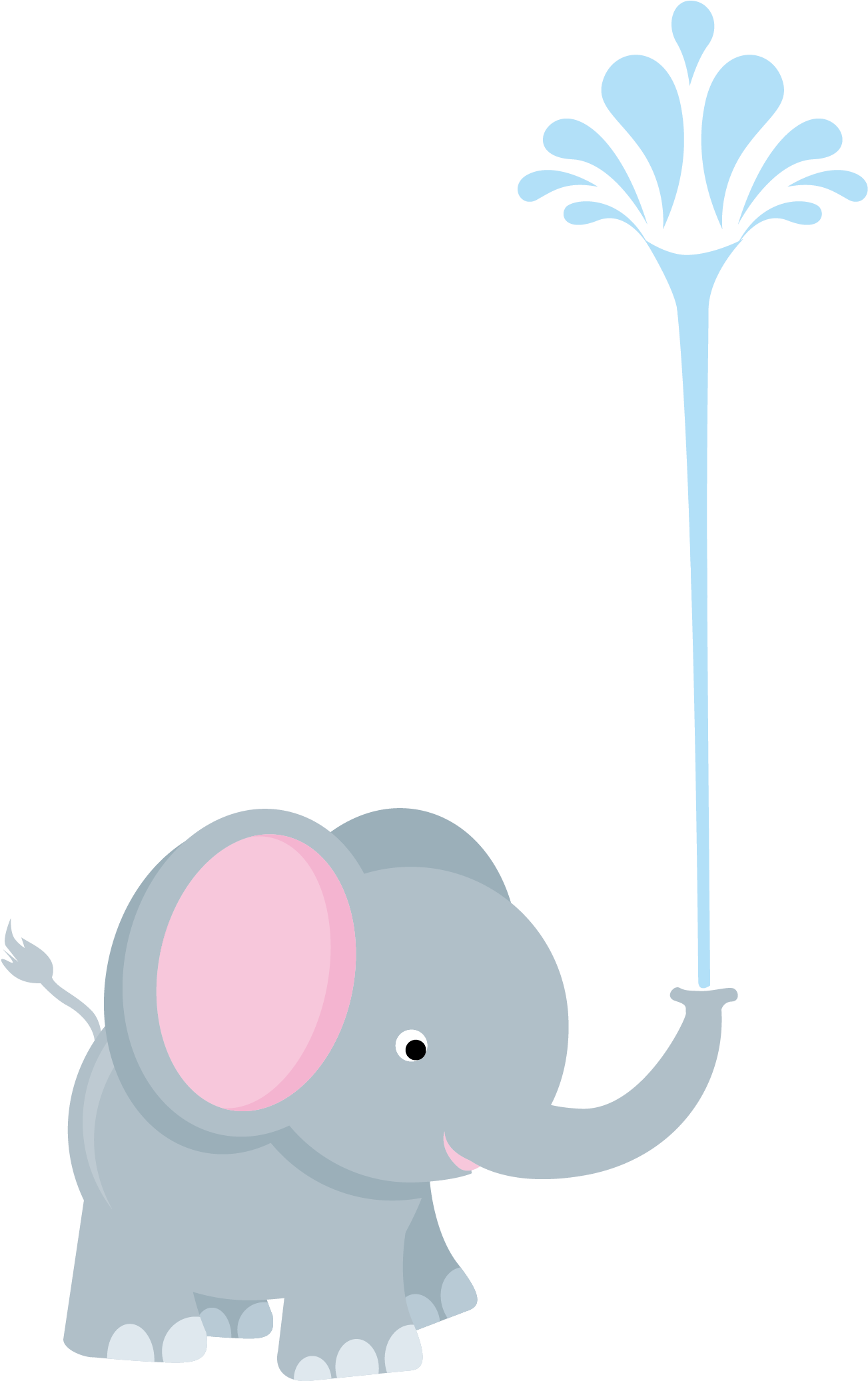 Elephant Clip Art - Animales Terrestres Y Acuaticos (1683x2442)