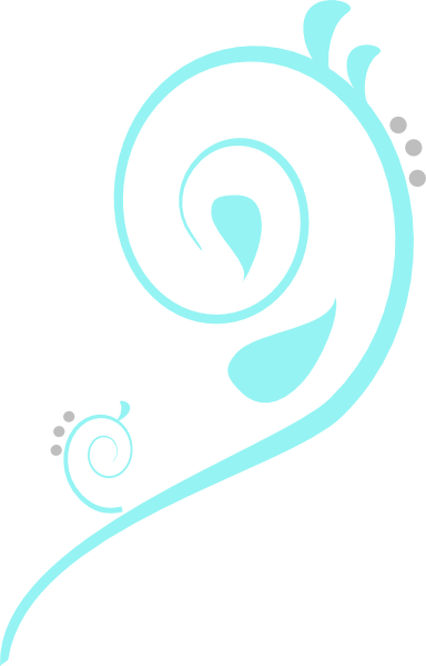Paisley Curves Purple Clip Art - Paisley Border Clip Art (384x599)