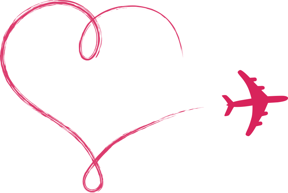 Airplane Heart Euclidean Vector Clip Art - Long Distance Relationship Plane (942x632)