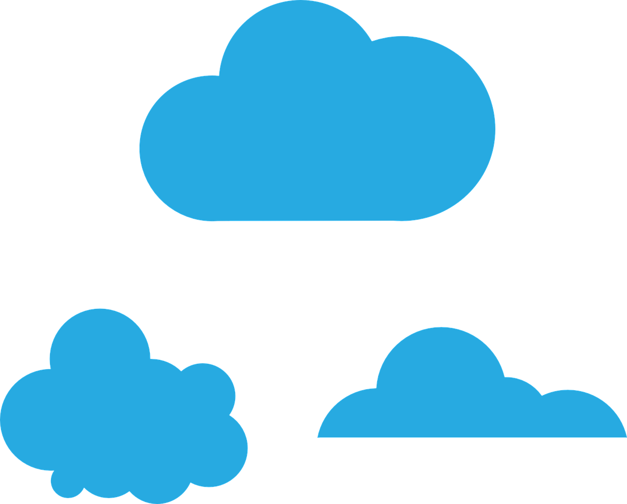 Cloud Blue Sky Color Weather Png Image - Desenho De Nuvem Azul (1280x1028)