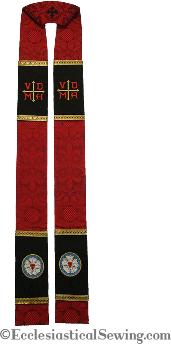 Pastor Stole, Luther Rose Reformation Vdma - Reformation (800x1200)