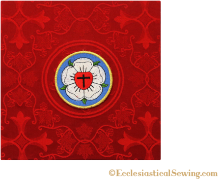 Chalice Veil And Burse In The Luther Rose Style - Circle (600x400)