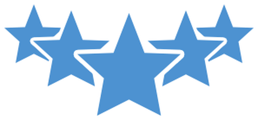 Good Uber Rating - Five Stars Icon Png (507x237)