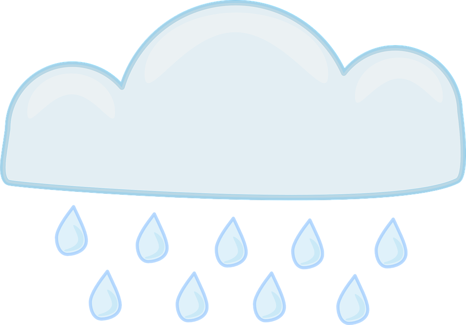 Shower Cloud, Weather, Rain, Storm, Showers, Shower - انواع الهطول (960x669)