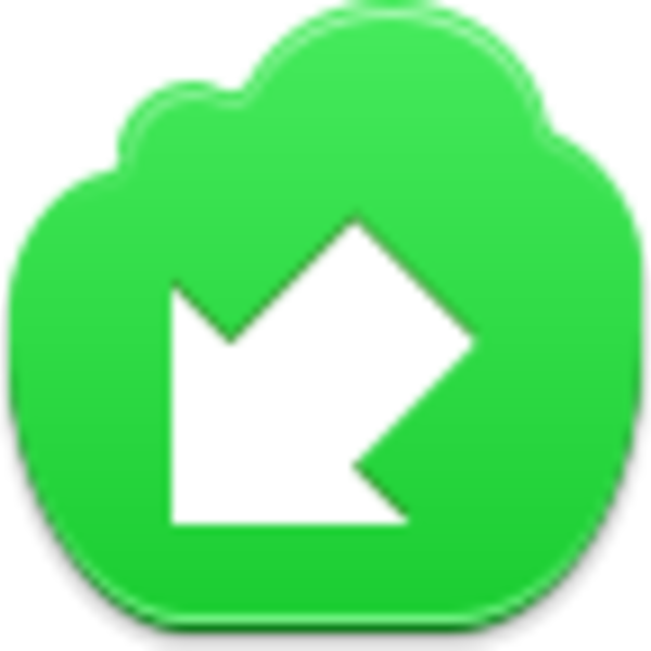 Free Green Cloud Arrow Bottom Left - Hamburger (600x600)