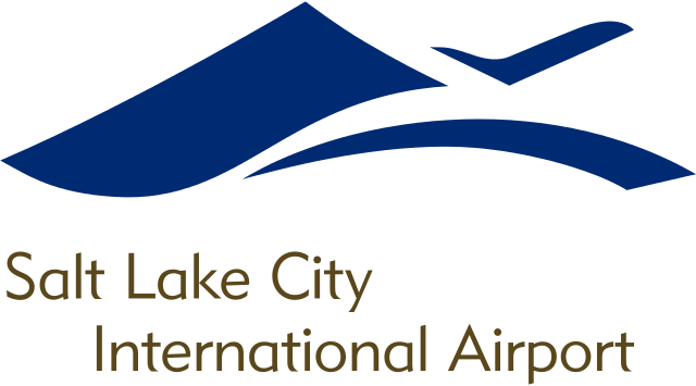 Slc Airport Logo - Salt Lake City International Airport Logo (640x355)