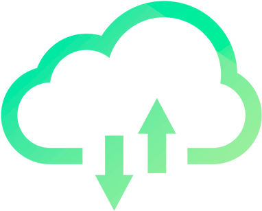 Cloud Based Communication, Providing All Services - Cloud Green Icon (400x345)