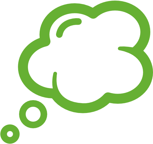 Reflect - Thought Bubble Green Transparent (512x512)