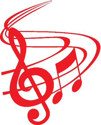 Refurbished Vacuums And Fans Available - Fancy Treble Clef Red (323x400)