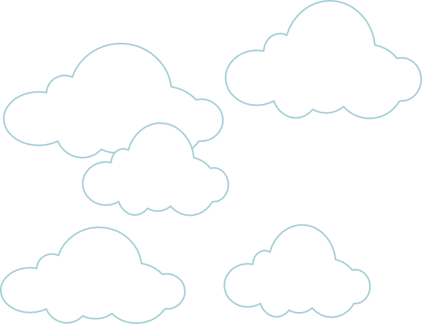 Clouds Clipart Simple - Simple Clouds Hi (600x461)