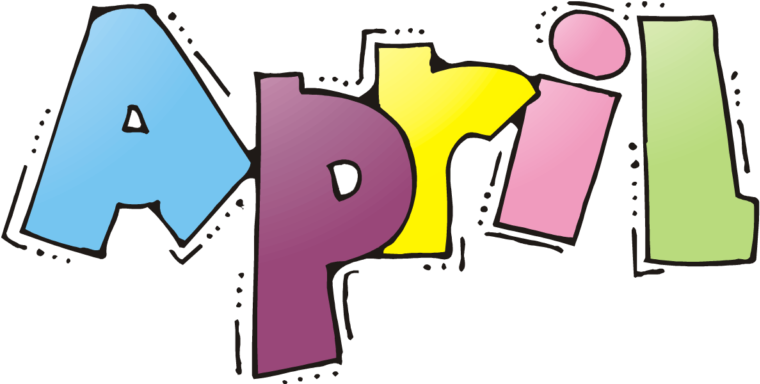 April Calendar - April Month Clip Art (768x384)
