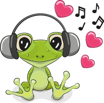 Cute Cartoon Animal Sticker Vol 01 Messages Sticker-9 - Cute Pictures Of Frogs Cartoons (363x360)