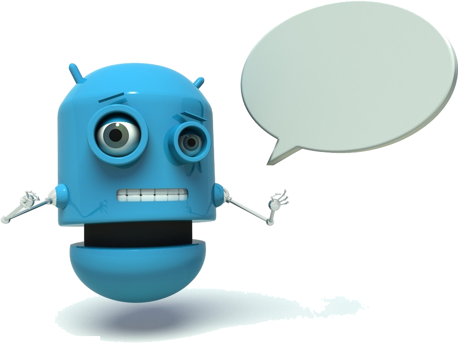 Cartoon Robot Speech Balloon - Cartoon Robot Speech Balloon (1024x768)