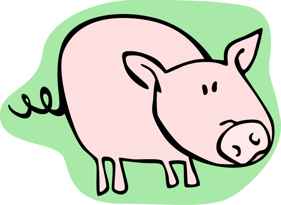 Vector Illustration Of Farm Agriculture Livestock Animal - Vector Illustration Of Farm Agriculture Livestock Animal (959x700)