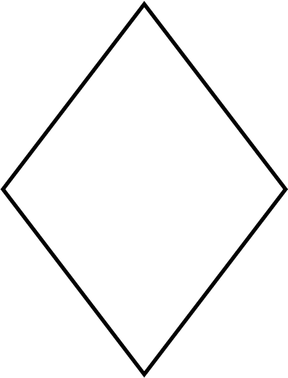 Rhombus Shape Diamond Parallelogram Clip Art - Rhombus Shape Diamond Parallelogram Clip Art (586x800)