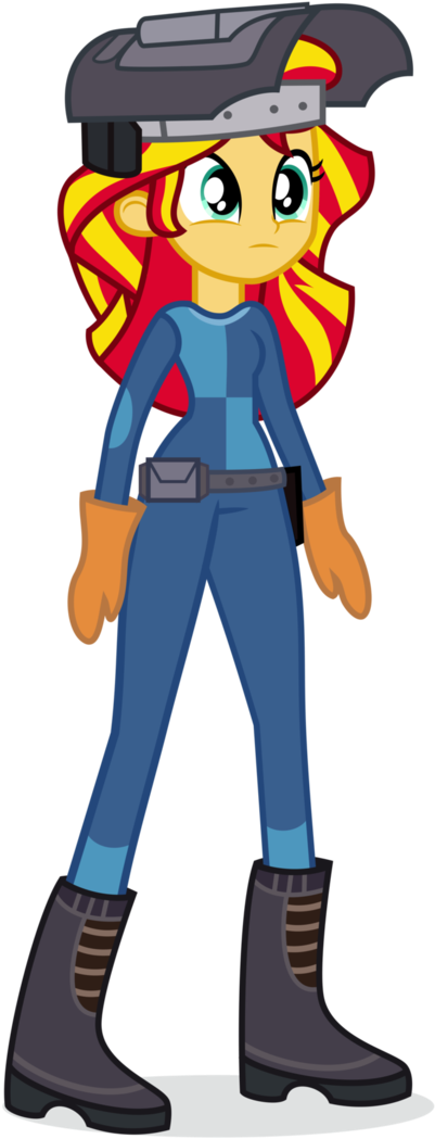 Welder Sunset Shimmer Vector By Ivacatherianoid - Sunset Shimmer (632x1264)