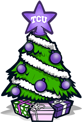 Horned Frogs On Twitter - Christmas Tree (400x400)