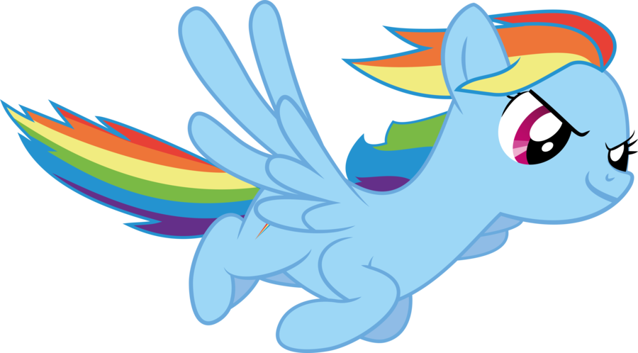 Rainbow Dash Flying Png Transparent Image - Rainbow Dash Flying (900x498)
