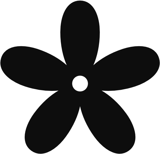 Retro Flower 8 Color Colour Gray 5 Peace - Purple Cartoon Flower Png (555x550)