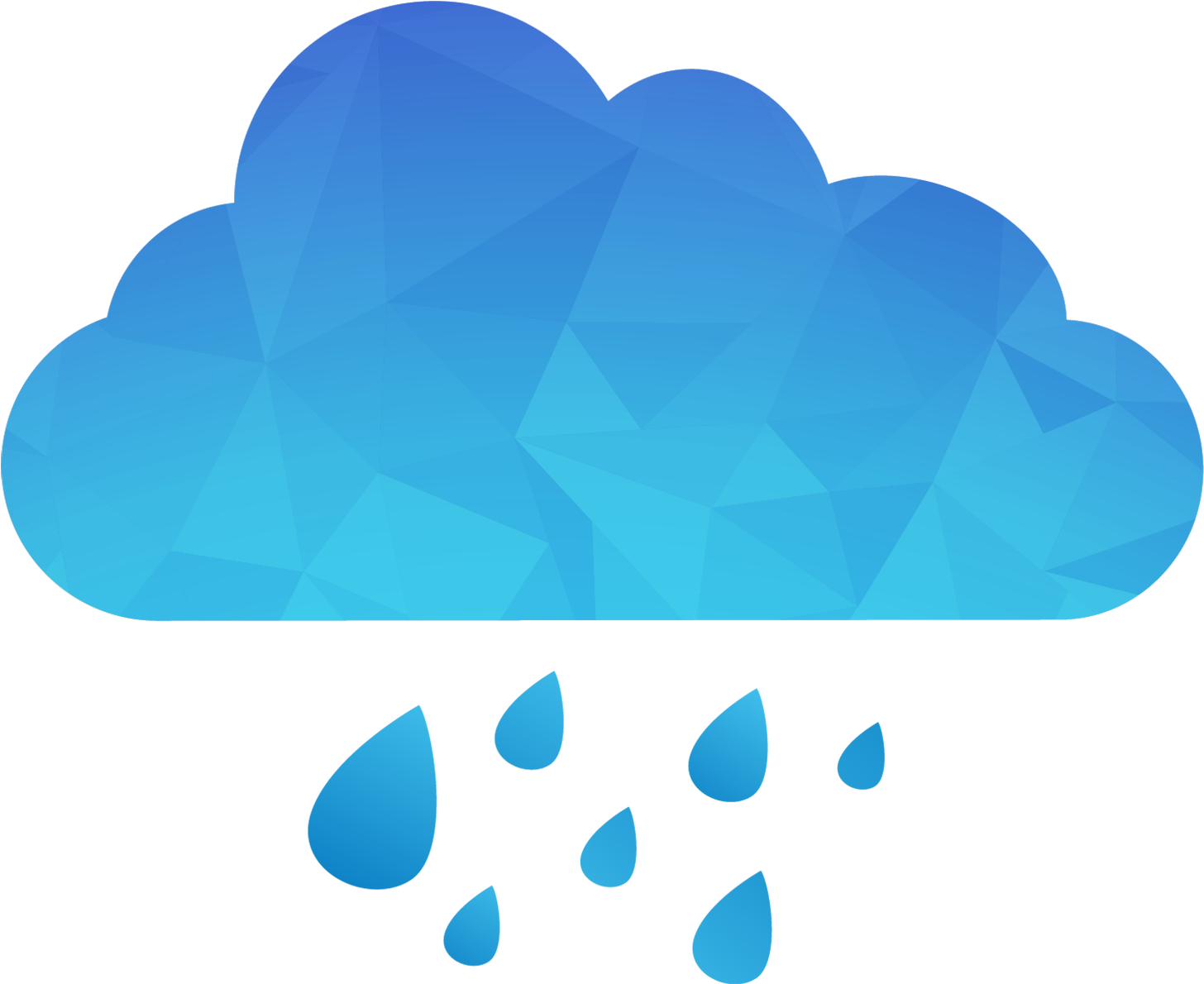 Rain Cloud Euclidean Vector Storm - Icono Lluvia Png (1500x1189)