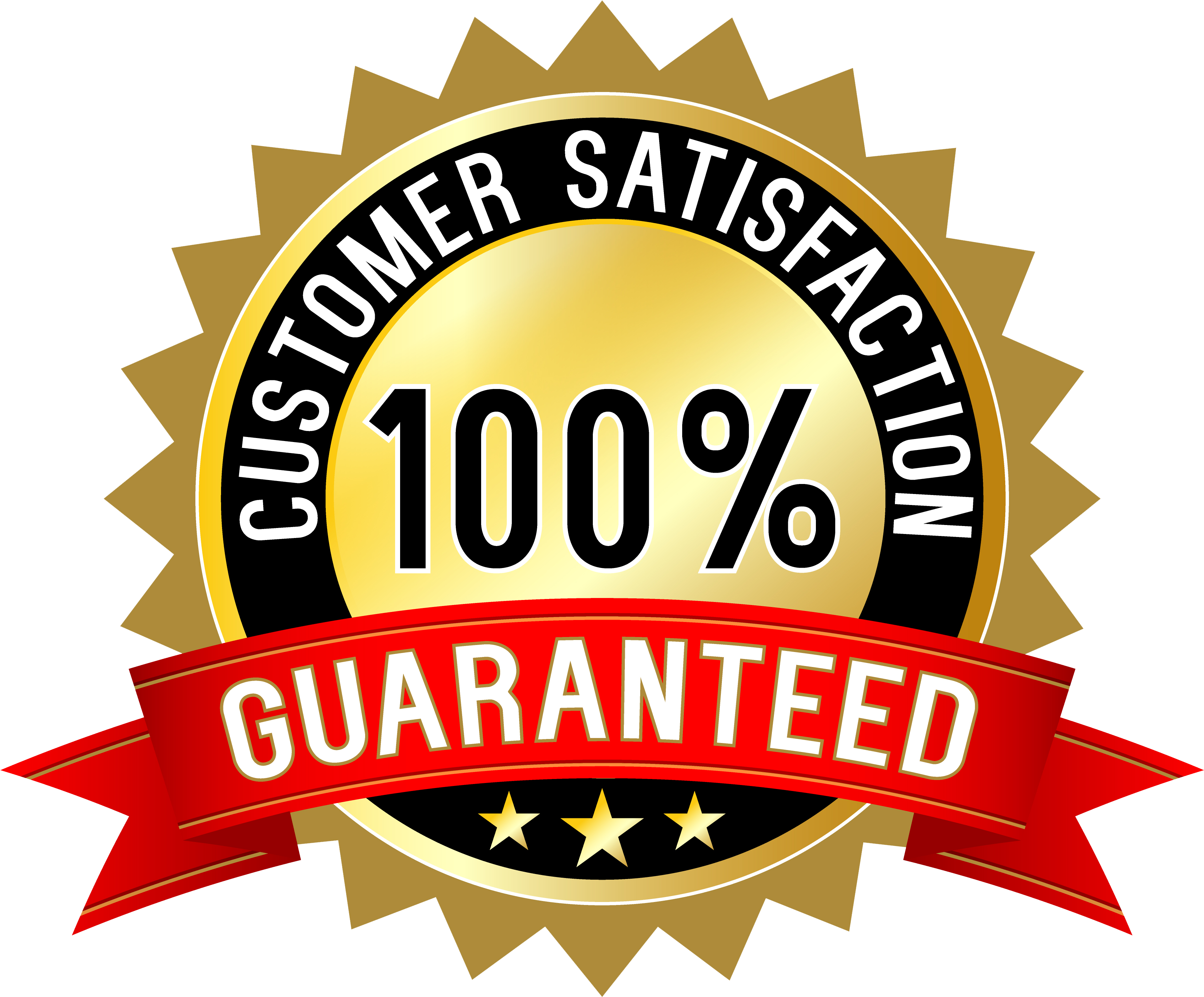 100 Customer Satisfaction Guaranteed (3800x3800)