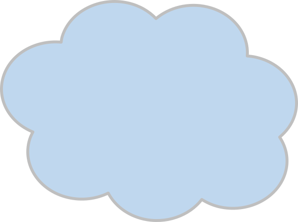 Blue Cloud 9 Clip Art At Clker - Clip Art (600x447)