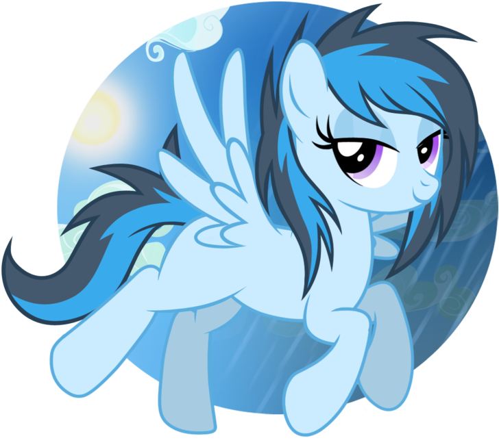 She Brings The Rain By Lugiaangel - Mlp Rainy Sky (900x911)