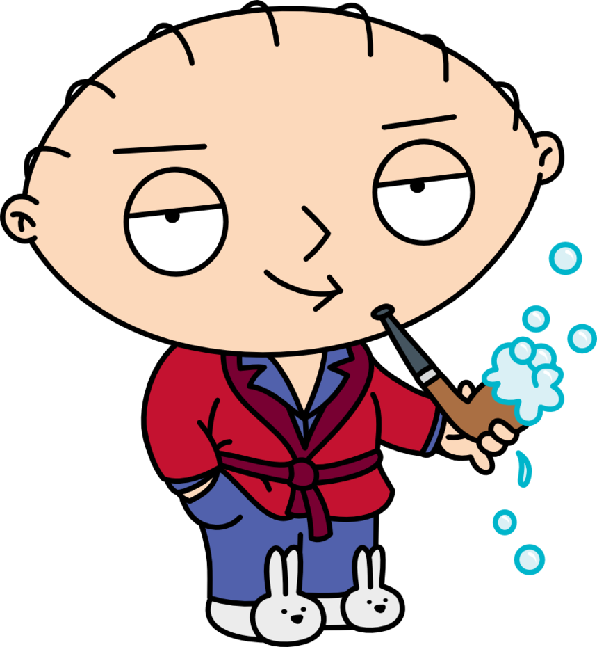 Cartoon - Stewie Griffin Hugh Hefner (859x930)