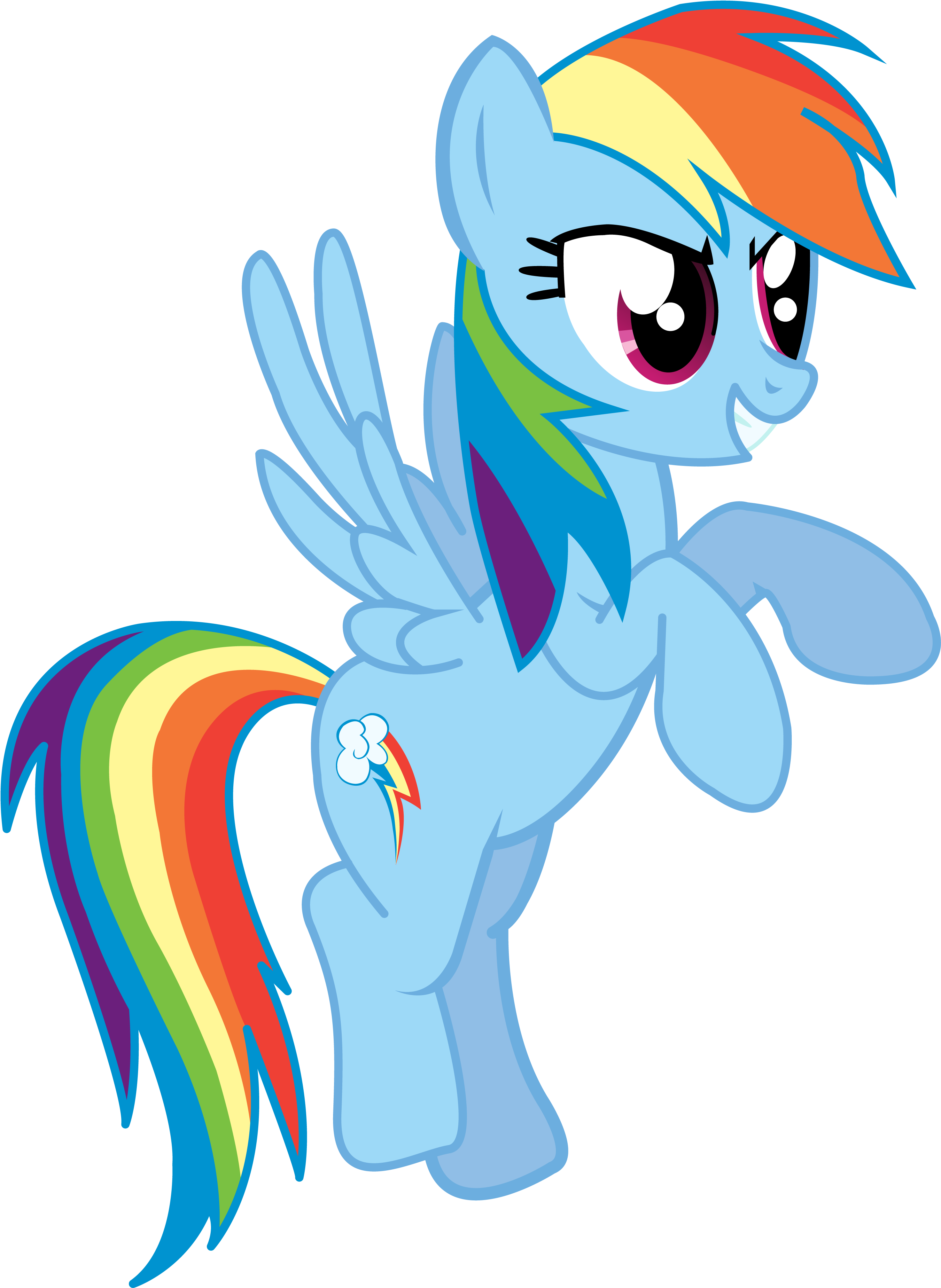 Theirishbronyx Rainbow Dash Vector - Color Is Rainbow Dash (3100x4099)