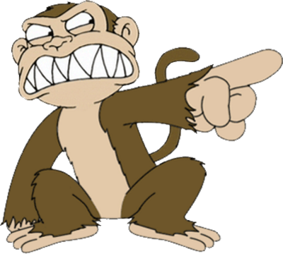 Family Guy Png File - Evil Monkey From Family Guy (400x360)