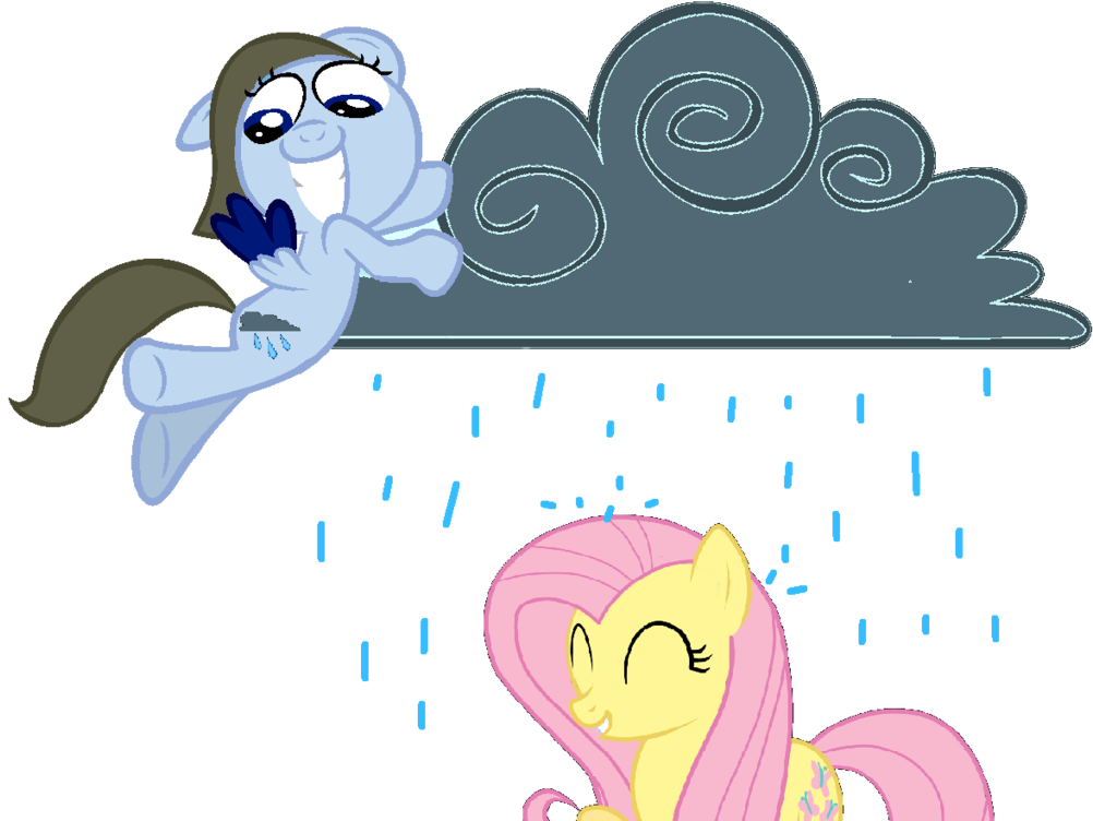 Applepainterthepony How Rain Cloud Got Her Cutie Mark - Mlp Cutie Mark Rain (1024x794)