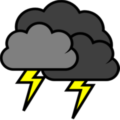 Storm Cloud Cutie Mark Roblox Snow Cutie Mark Storm - Thunder And Lightning Clipart (420x420)