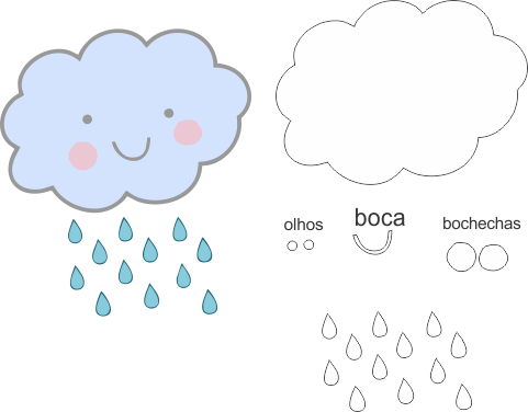 Molde Chuva De Amor Eva - Handicraft (481x376)