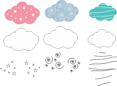 Molde Chuva De Amor Eva - Illustration (469x343)