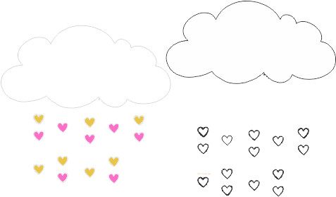 Molde Chuva De Amor Eva - Nuvem Chuva De Bençãos Png (476x290)