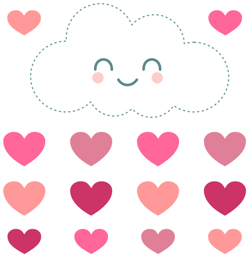 Adesivo Chuva De Amor De Incantarena - Coração Chuva De Amor (962x962)