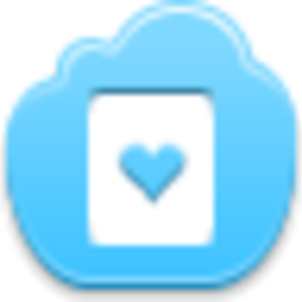 Free Blue Cloud Hearts Card Image Vector Clip Art Online - Free Blue Cloud Hearts Card Image Vector Clip Art Online (600x600)