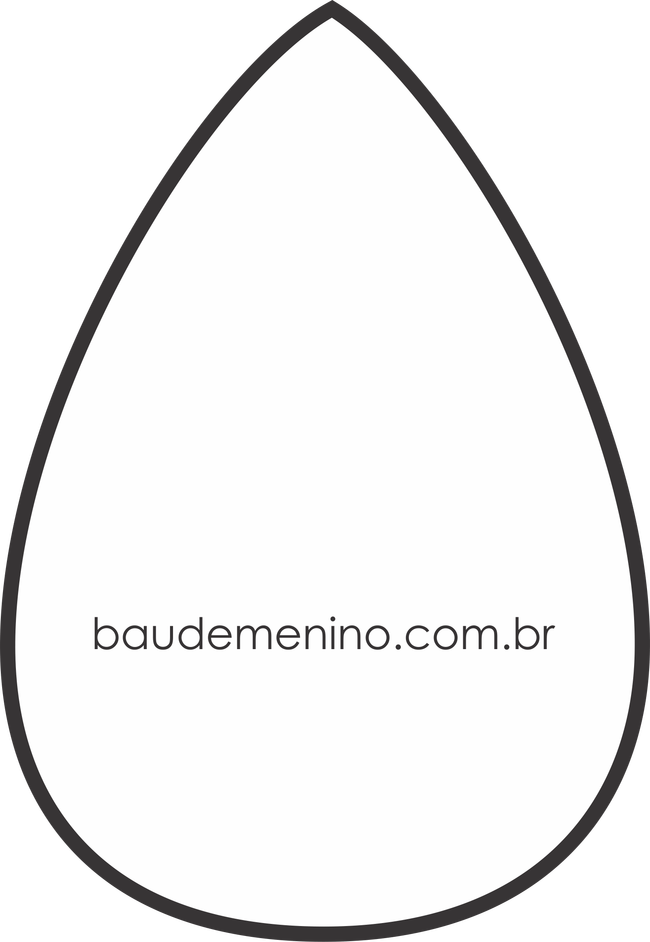 Moldes Nuvem, Gota, Estrela E Lua Para Quarto Céu - Molde Gota Estrela E Nuvem De Feltro (650x942)