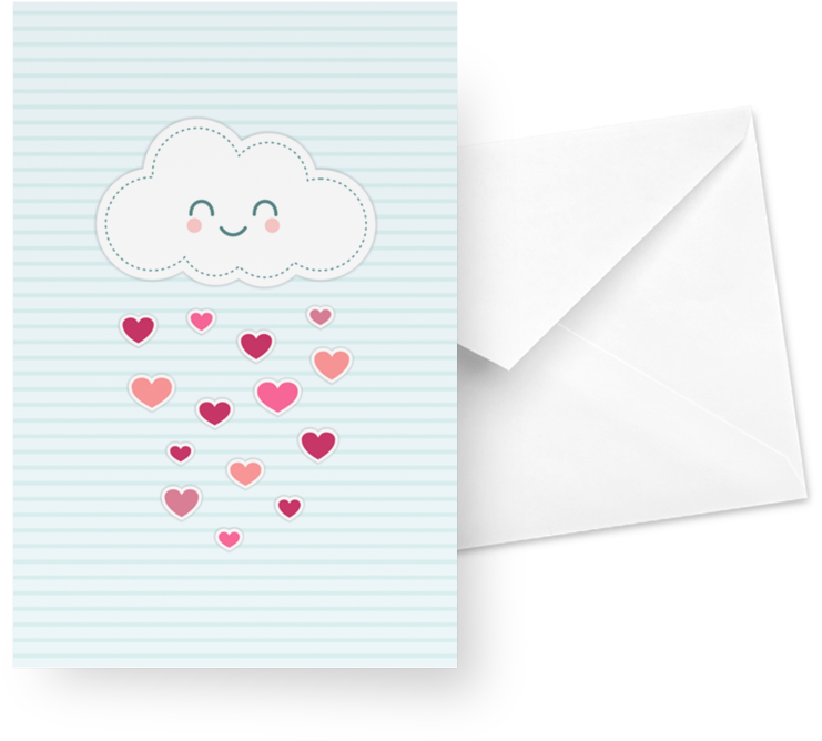 Cartão Chuva De Amor De Incantarena - Love Rain Spiral Notizblock (800x800)