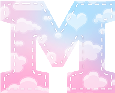 Alfabeto Chuva De Amor M - Michigan Vs Villanova Logos (500x500)